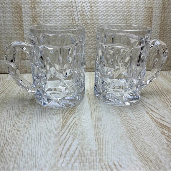 Tiffany & Co. Other - 2 Tiffany & Co Heavy Crystal Beer Mugs Cups